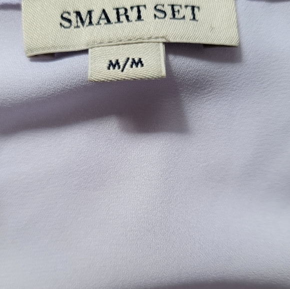 Lace Lilac Sleeveless Tunic Top with Zipper Detail - Picture 6 of 7